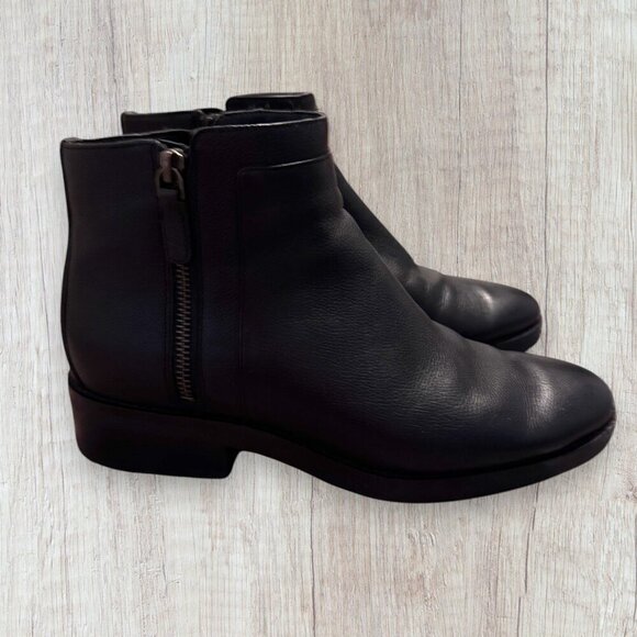 COLE HAAN Black Leather Rene Bootie Chelsea Boot Shoes W19172 Size 9 - Picture 2 of 9